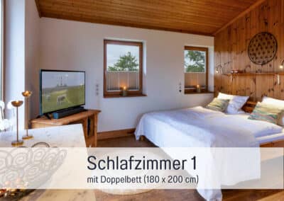 wohnwerth.de Traumferienwohnung Ostsee Ferienhaus Töpferhaus Schlafzimmer 1