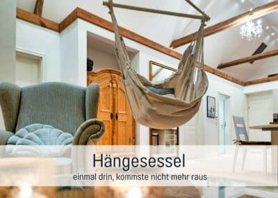 wohnwerth.de Traumferienwohnung Ostsee Ferienloft Sternenblick Hängesessel