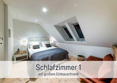 wohnwerth.de Traumferienwohnung Ostsee Ferienloft Sternenblick Schlafzimmer