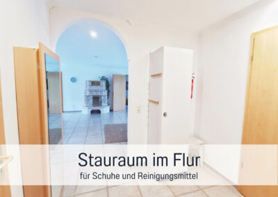 wohnwerth.de Traumferienwohnung Ostsee Ferienwohnung Lichtinsel Stauraum im Flur